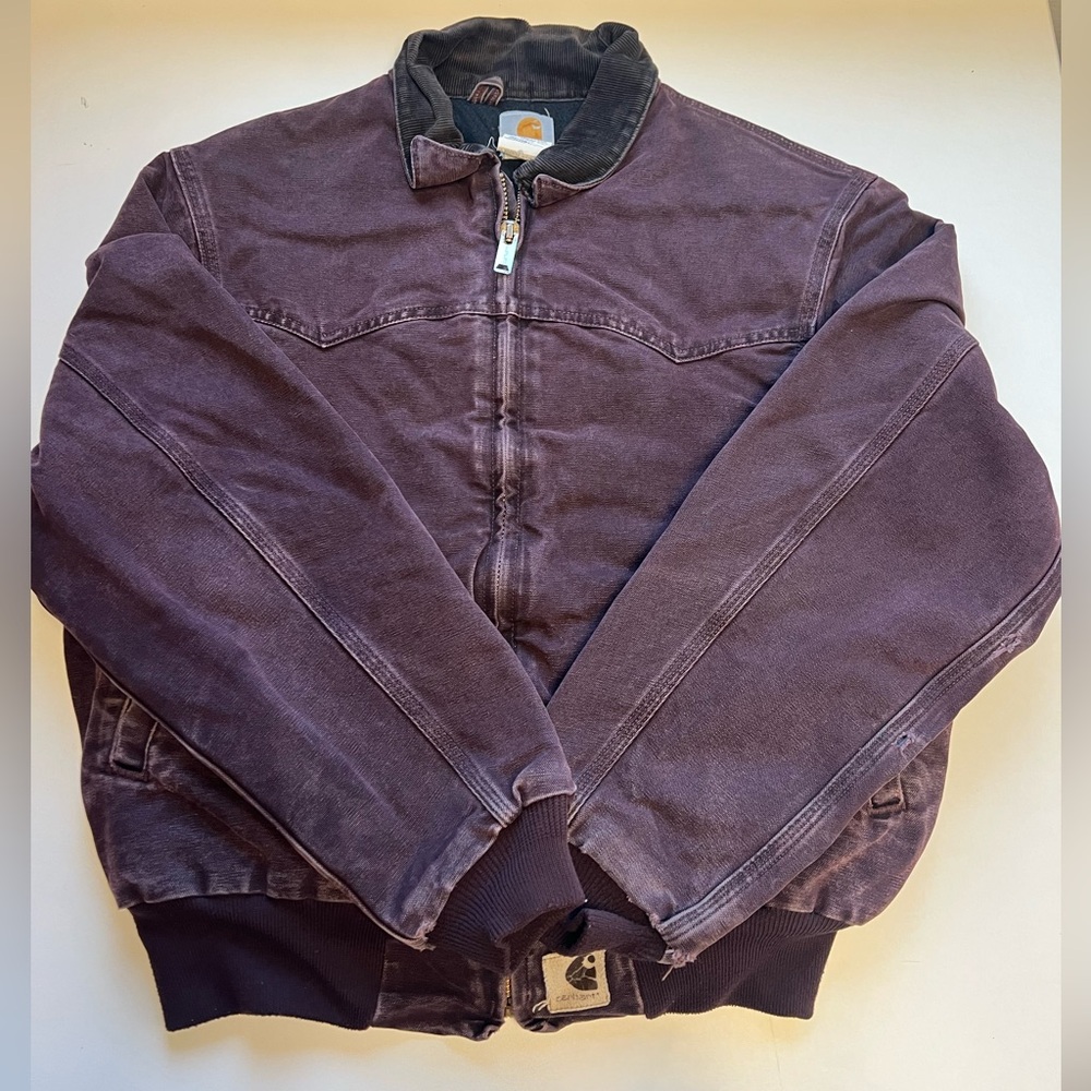 Carhartt J14 BRG Size Large Burgundy